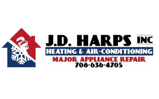 J.D. HARPS, Inc. logo. Heating, air-conditioning, and major appliance repair.